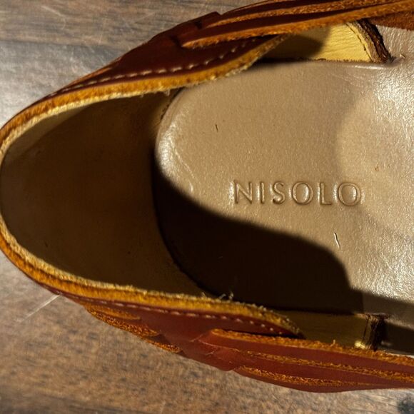 Nisolo Brown Leather Sandals - Picture 7 of 8